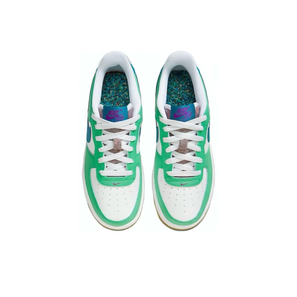 Nike Air Force 1 LV8 Low White Spring Green - FJ4613-100 - Picture 4 of 5